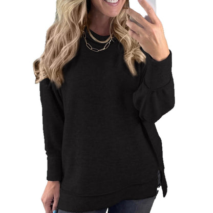 Dames Trui Ronde Hals Elegante Basic Modell