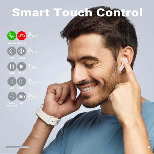 Bluetooth Oordopjes Draadloos met Microfoon
