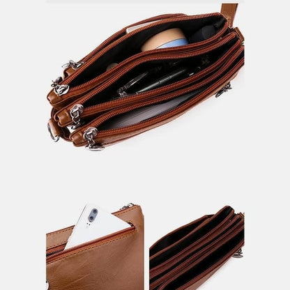 Kleine Crossbody Tas Sienna Leer Lederlook