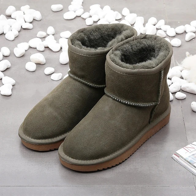 Dames Winterboots Fleece Gevoerd Warm en Waterdicht