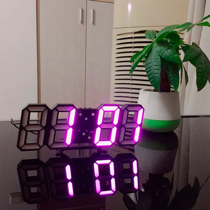 Wandklok LED 3D Dimbaar Modern Design Timora
