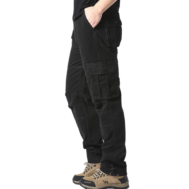 Herens Cargo Broek Katoen Relax Fit Grote Zakken
