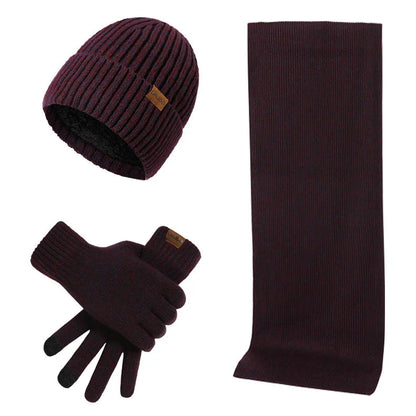 Warme Winterset met Muts, Sjaal en Handschoenen
