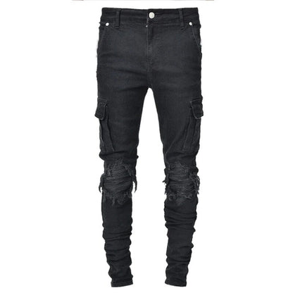 Cargo Jeans voor Mannen met Veel Zakken en Comfortabele Pasvorm
