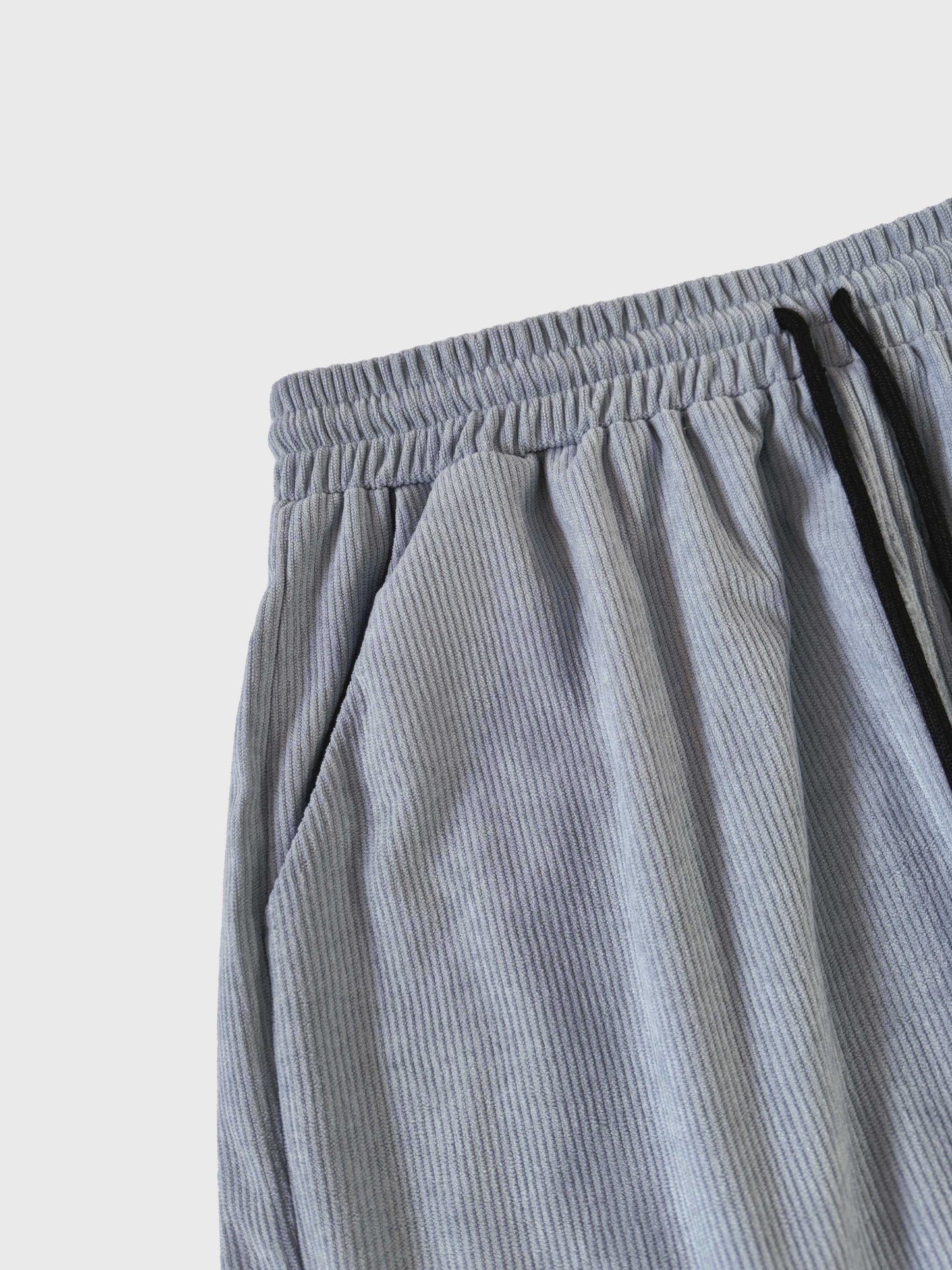 Korte Mouw Hemd Licht Rekbaar Casual Corduroy Effen Kleur Zomer