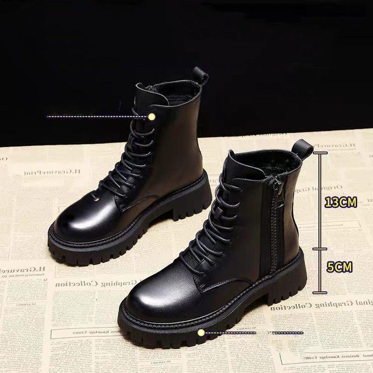 Dames Winter Boots Stevige Comfortabele Chunky met Veters