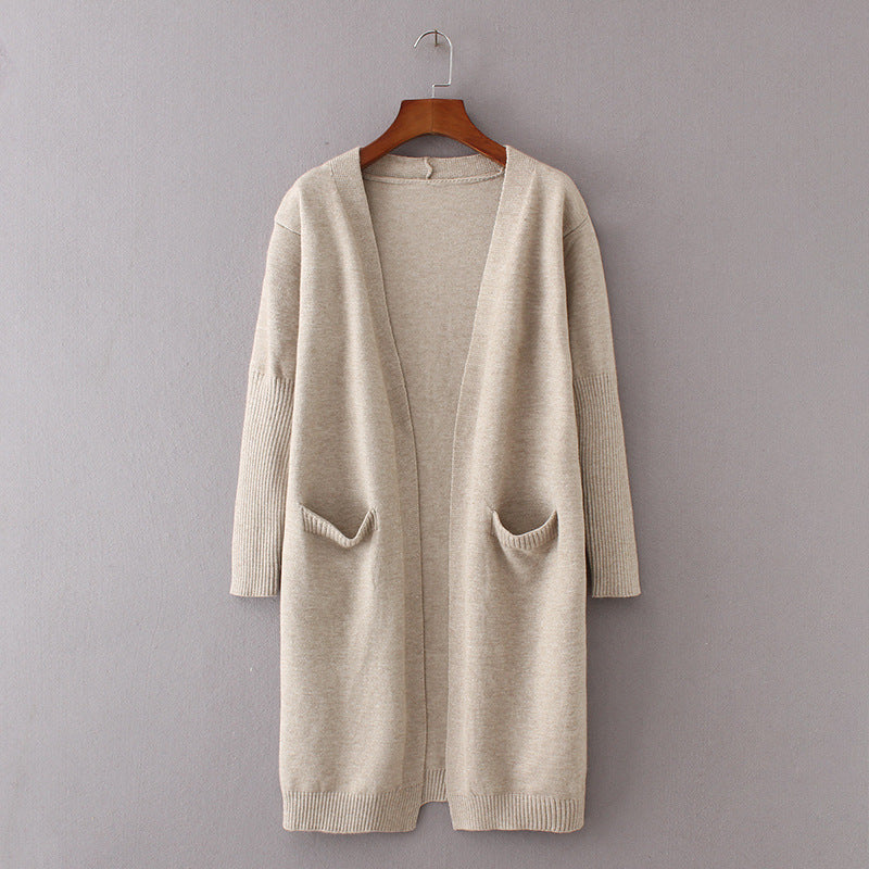 Dames Lang Vest Warm met Grote Zakken Stijlvol