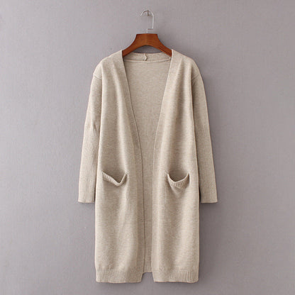 Dames Lang Vest Warm met Grote Zakken Stijlvol