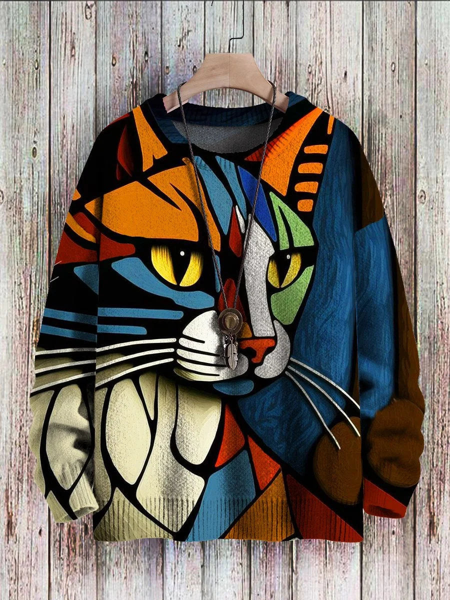 Katten Sweater voor Vrouwen met Leuke Print