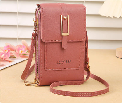 Dames Crossbody Telefoontas met Touchscreen Venster en Lacy Ontwerp
