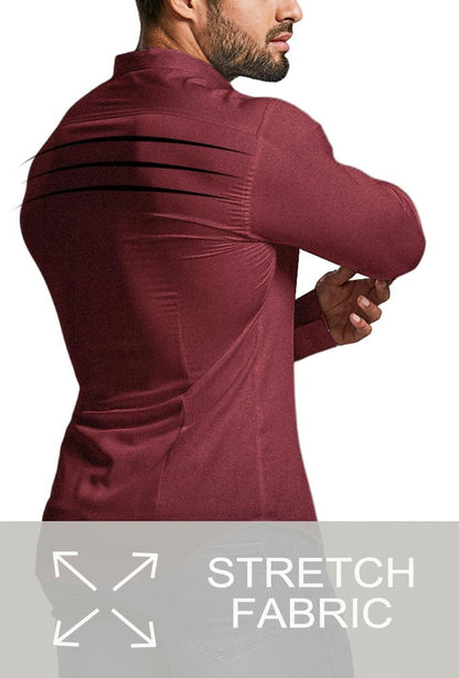 Heren Overhemd Slim Fit Kreukvrij Wit