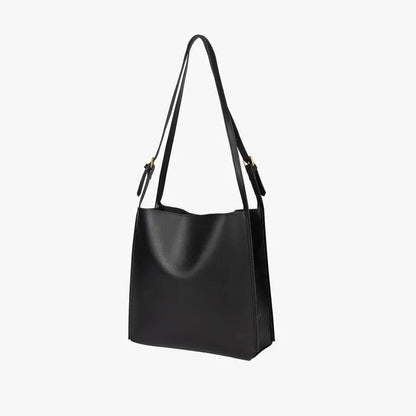 Leren Schoudertas Roos Boxy Model met Dunne Band