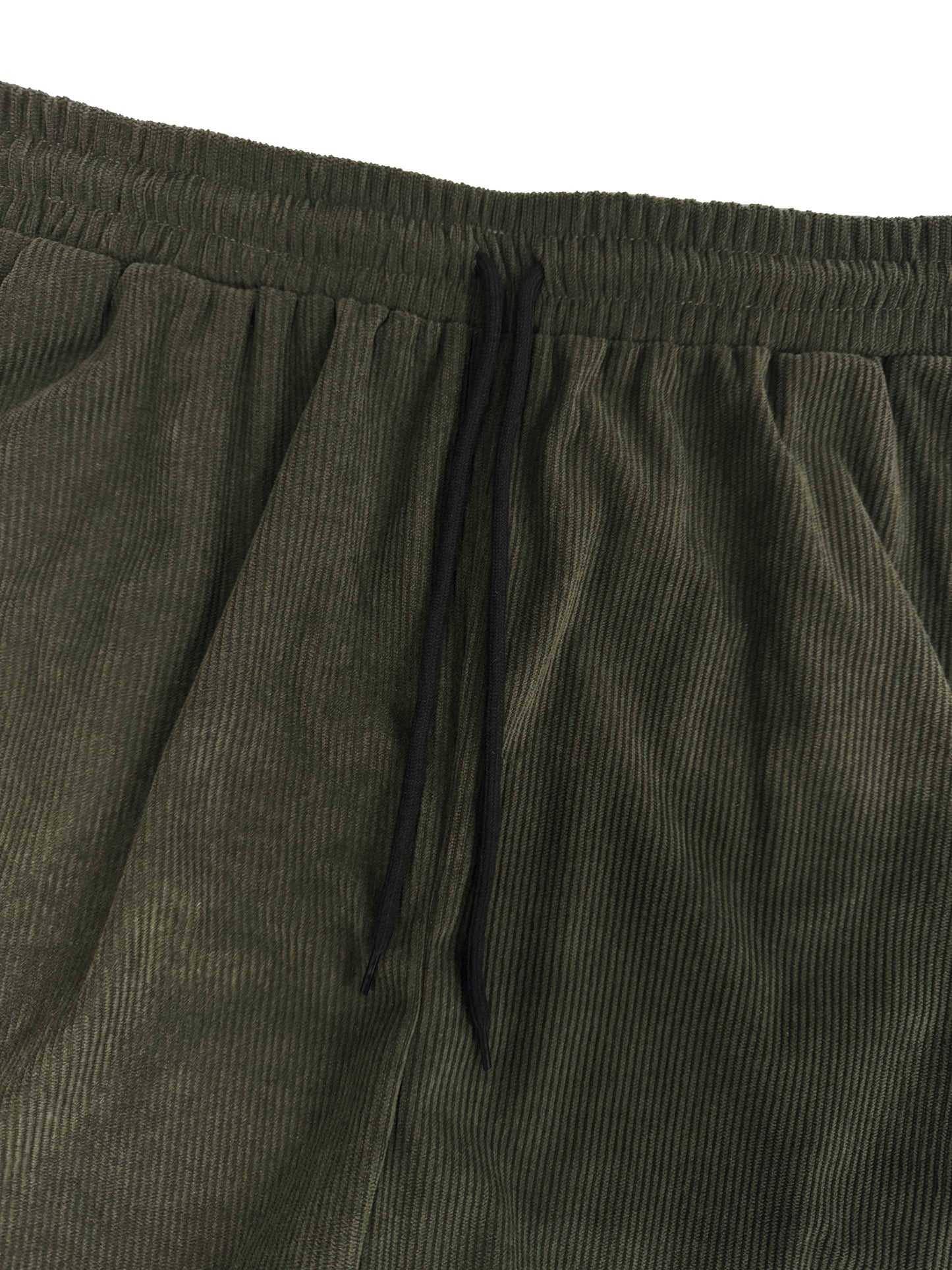 Korte Mouw Hemd Licht Rekbaar Casual Corduroy Effen Kleur Zomer
