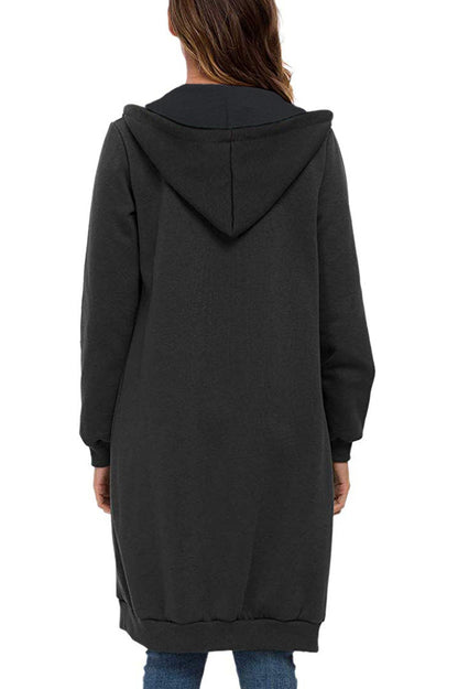 Lucia | Felpa con cappuccio con zip lunga