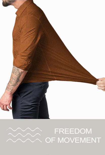 Heren Overhemd Slim Fit Kreukvrij Wit