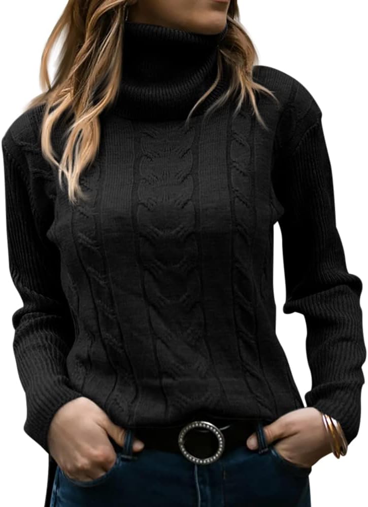 Dames Trui Gebreid Stijlvol Warm Coltrui