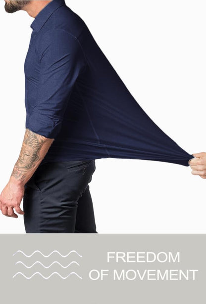 Heren Overhemd Slim Fit Kreukvrij Wit