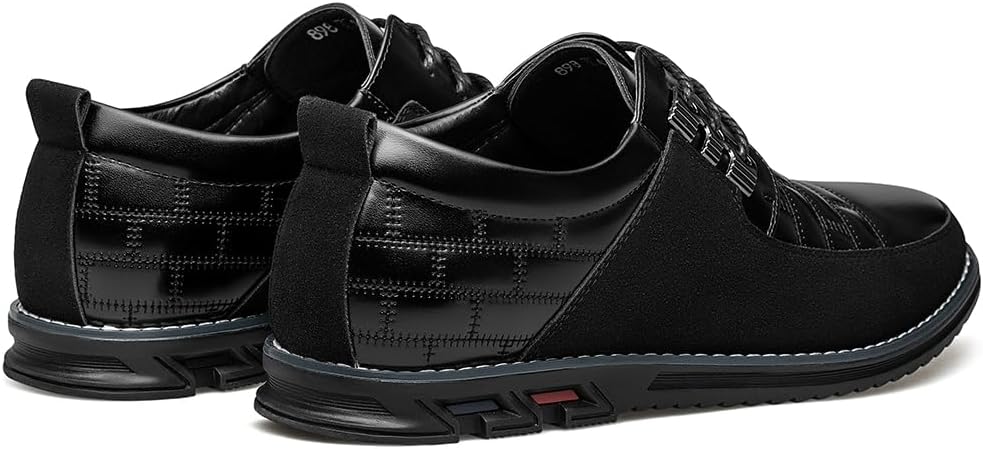 Leren Herenschoenen Stijlvol zwart Comfortabel