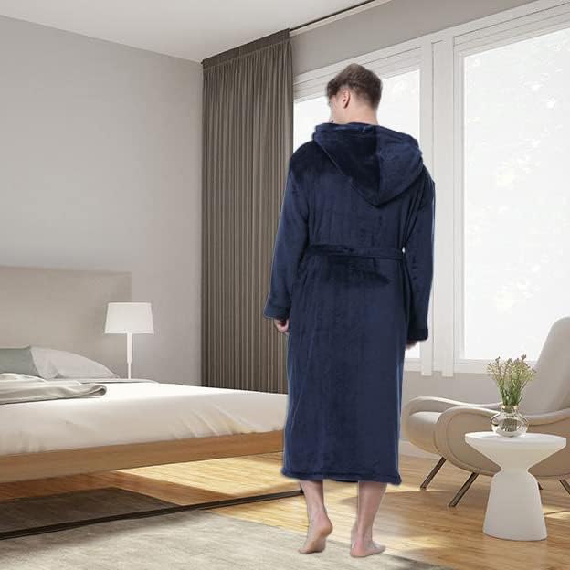 Heren Badjas met Capuchon Luxe Zacht Grijs