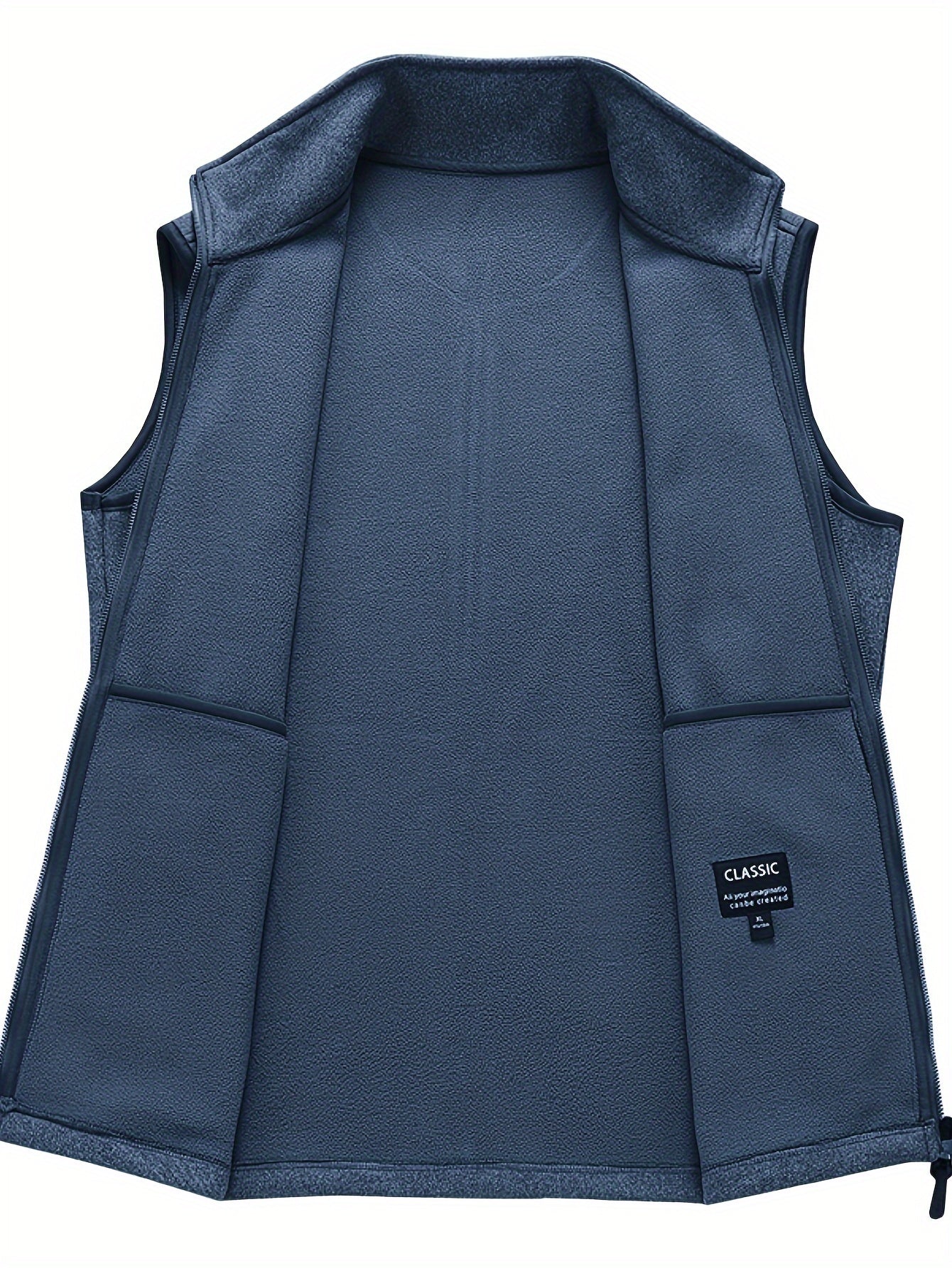 Gaspare | Gilet in pile leggero con colletto rialzato