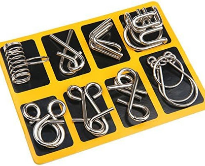 Metalen Puzzelringen Set Intelligentie Test BrainTwist