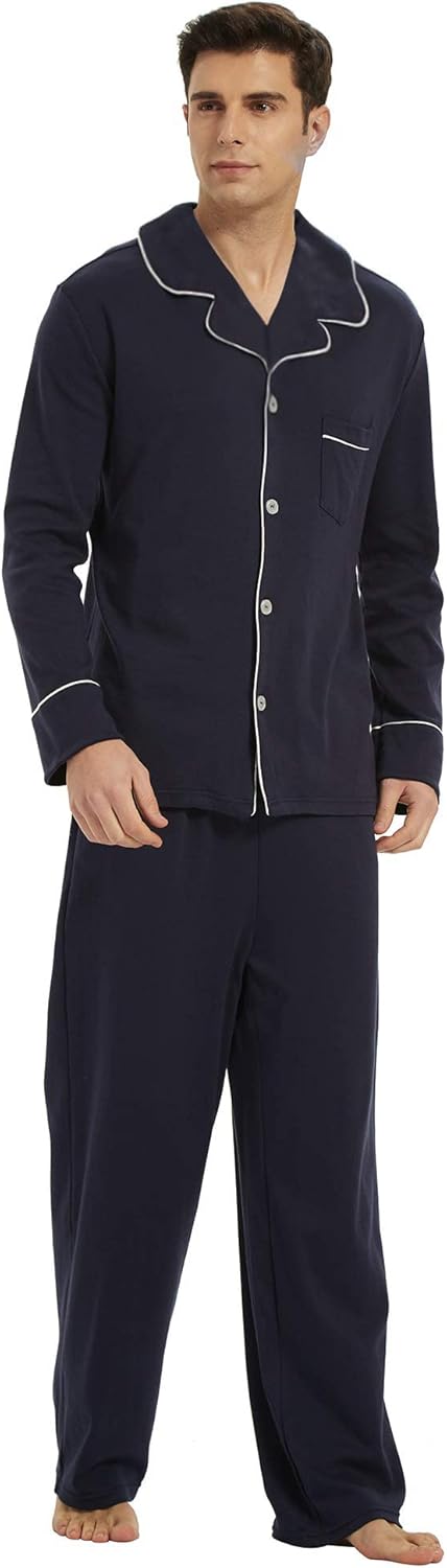 Heren Pyjama Katoen Comfortabel Leo - Mode Vibes