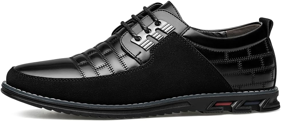 Leren Herenschoenen Stijlvol zwart Comfortabel