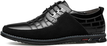 Leren Herenschoenen Stijlvol zwart Comfortabel