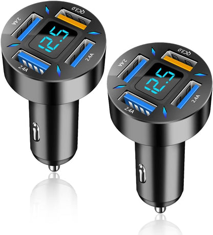 Snelle Autolader 66W USB-C met QC 3.0 en PD voor 12-24V - Mode Vibes