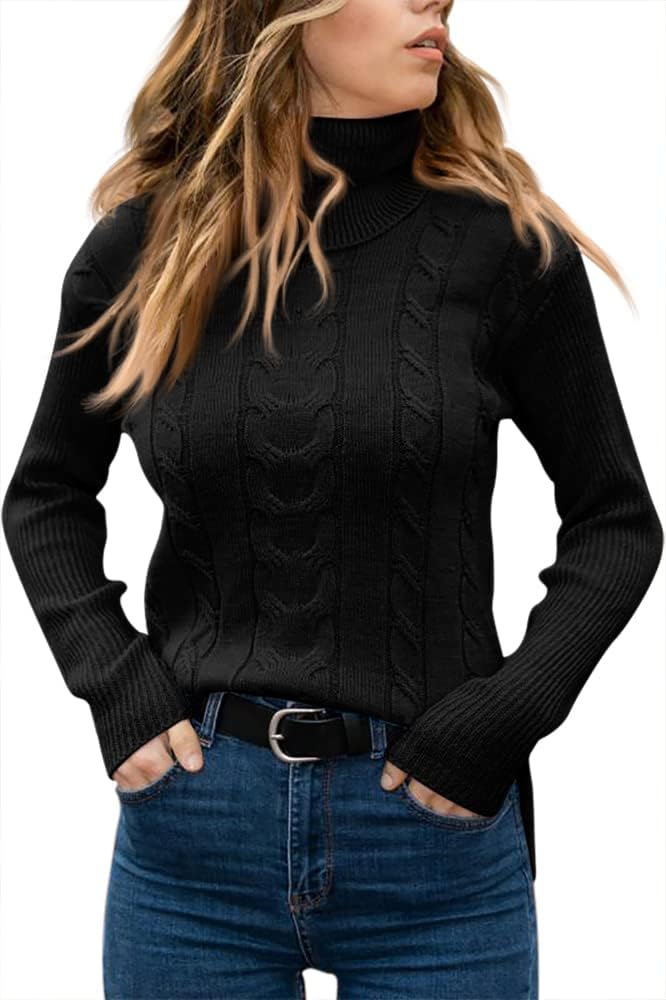 Dames Trui Gebreid Stijlvol Warm Coltrui