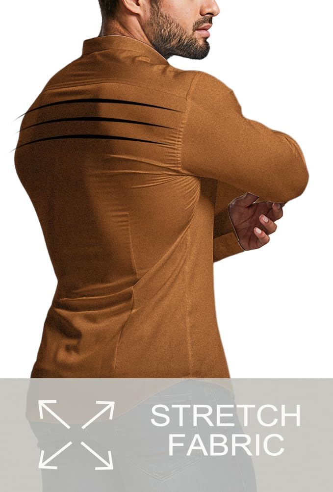 Heren Overhemd Slim Fit Kreukvrij Wit