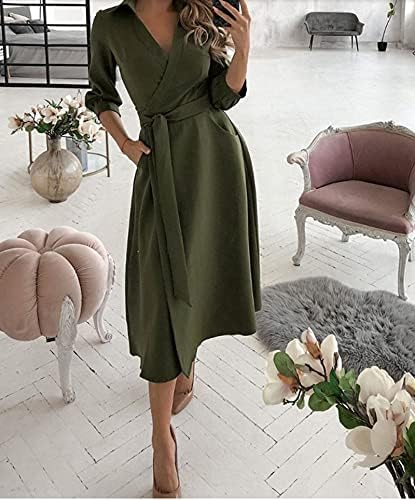 Vrouwelijke Lange Mouwen Jurk Elegant Modieus