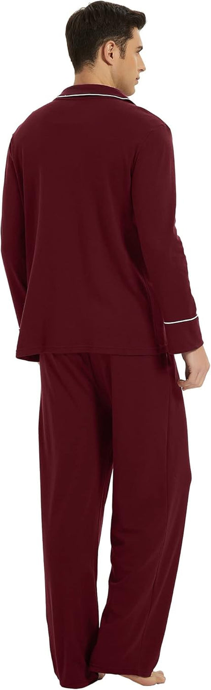 Heren Pyjama Katoen Comfortabel Leo