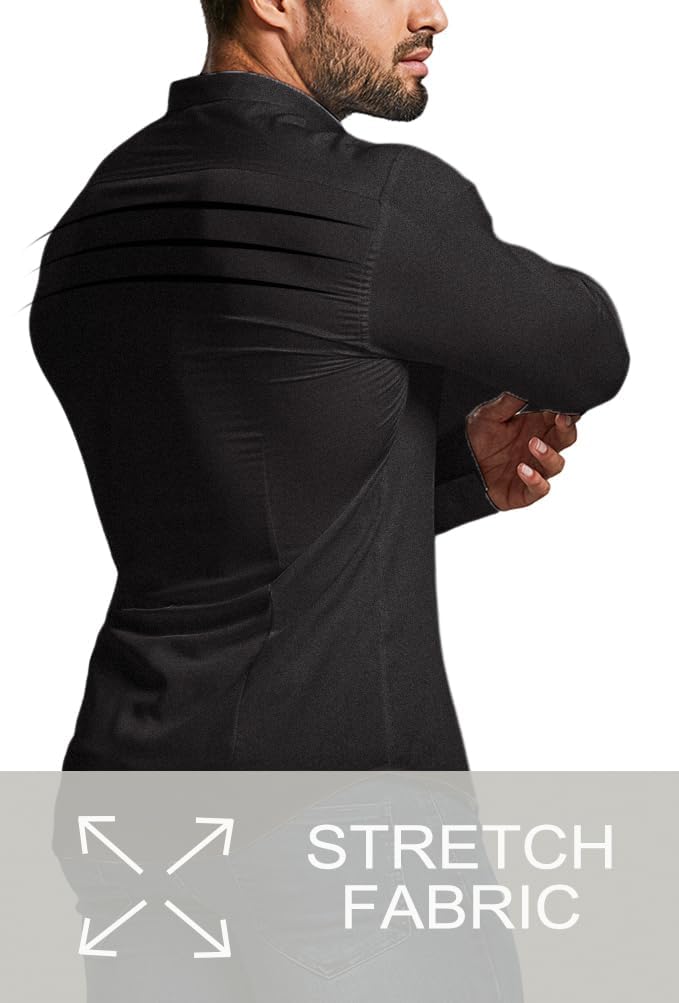 Heren Overhemd Slim Fit Kreukvrij Wit