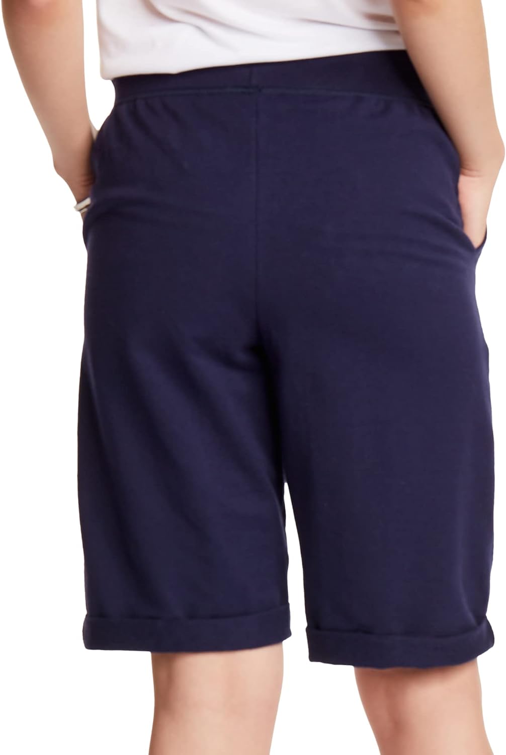 Bloeiende Bloemen Dames French Terry Bermuda Short