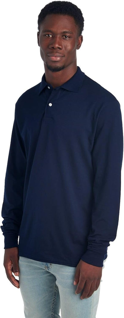 Heren Polo Lange Mouw Klassiek Casuel