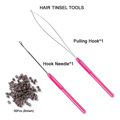 Haar Tinsel Kit Glitter Strengen voor Feestelijke Haarversiering
