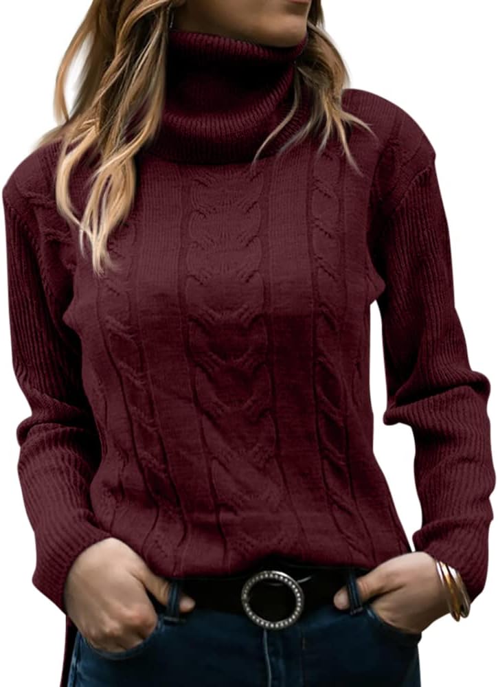 Dames Trui Gebreid Stijlvol Warm Coltrui