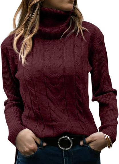Dames Trui Gebreid Stijlvol Warm Coltrui