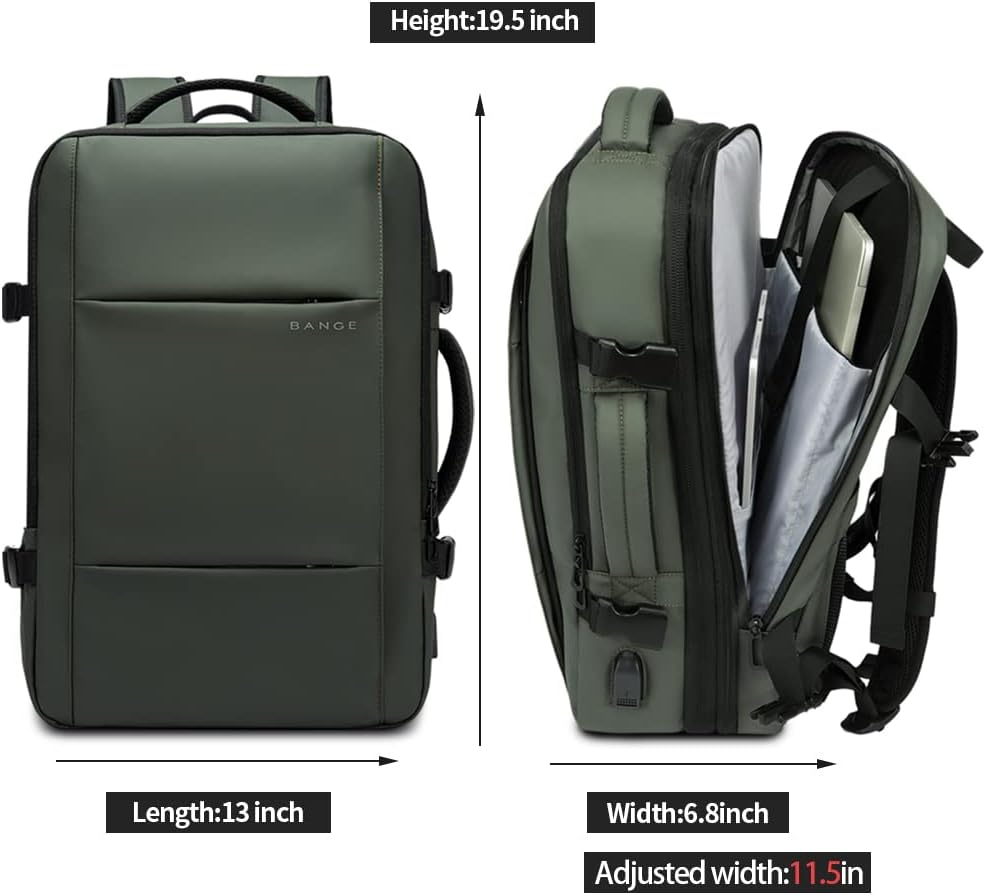 Reisrugzak Waterdicht 26-45L met Laptopvak en Handvat