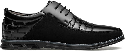 Leren Herenschoenen Stijlvol zwart Comfortabel