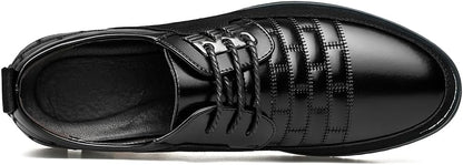 Leren Herenschoenen Stijlvol zwart Comfortabel