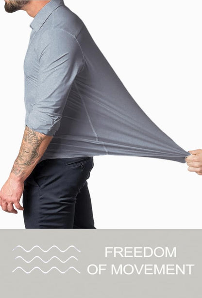 Heren Overhemd Slim Fit Kreukvrij Wit