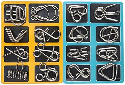 Metalen Puzzelringen Set Intelligentie Test BrainTwist