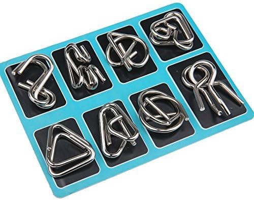 Metalen Puzzelringen Set Intelligentie Test BrainTwist