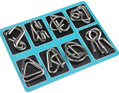 Metalen Puzzelringen Set Intelligentie Test BrainTwist