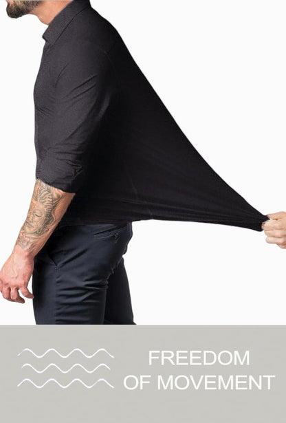 Heren Overhemd Slim Fit Kreukvrij Wit