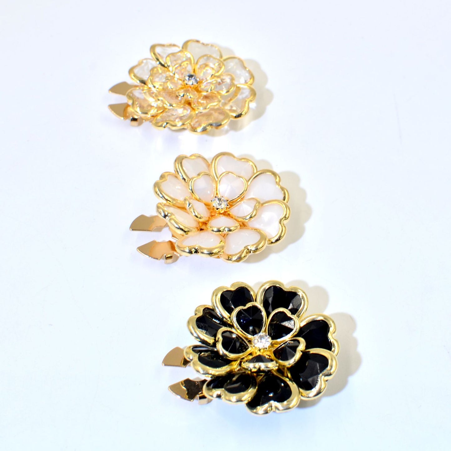 Dames Bloem Manchetknoop Elegant met Knop