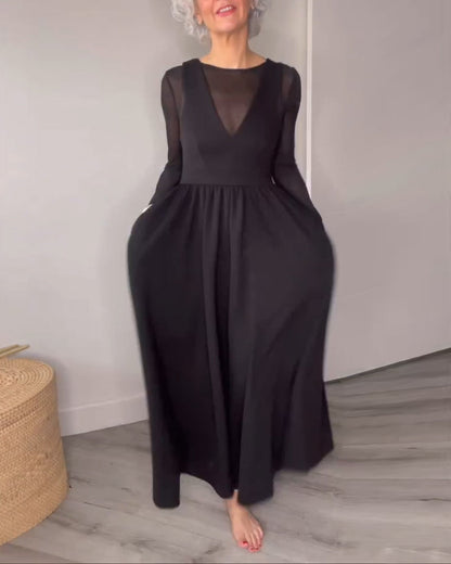 Elegante Lange Maxi Jurk voor Vrouw - Mode Vibes