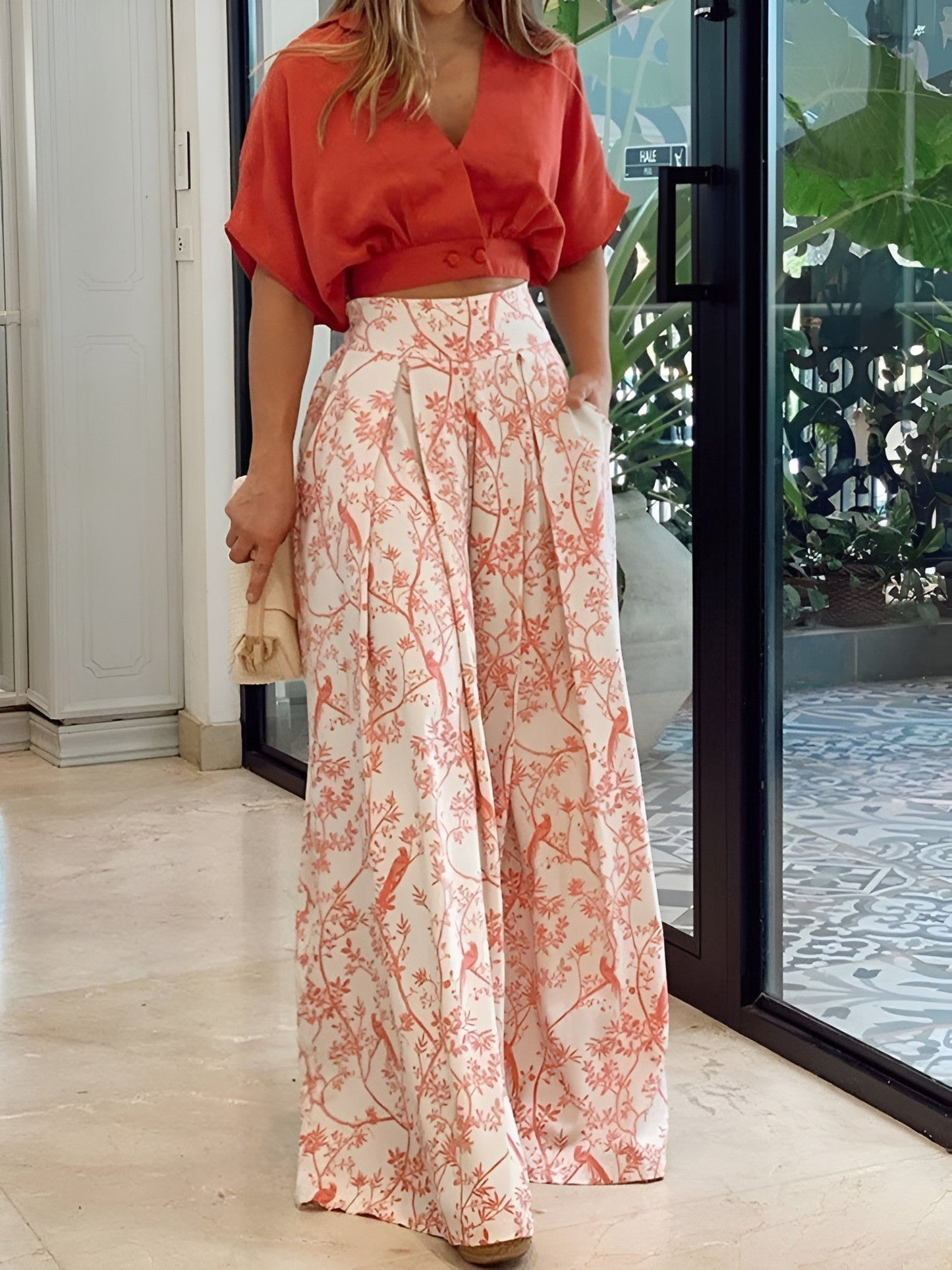 Zomerset met Blouse en Wijde Broek voor Vrouw